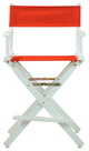 024" Director's Chair White Frame-Red Canvas