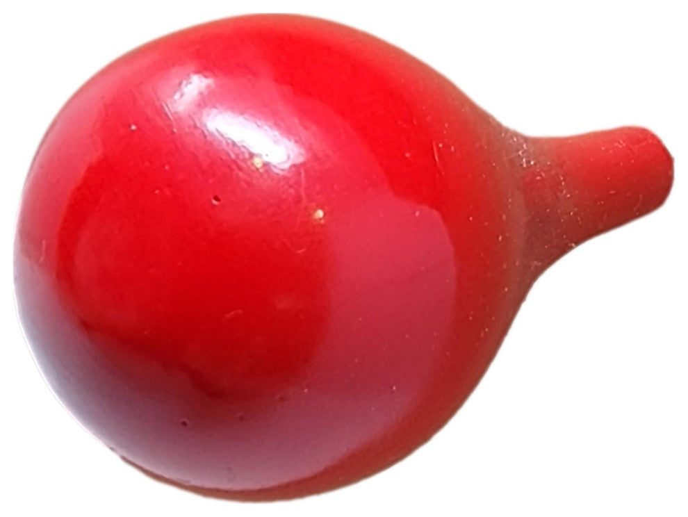 Gloss Bubble 2 in Round Wall Hook Floating Organic Shape Ball Modern, Red, Straight