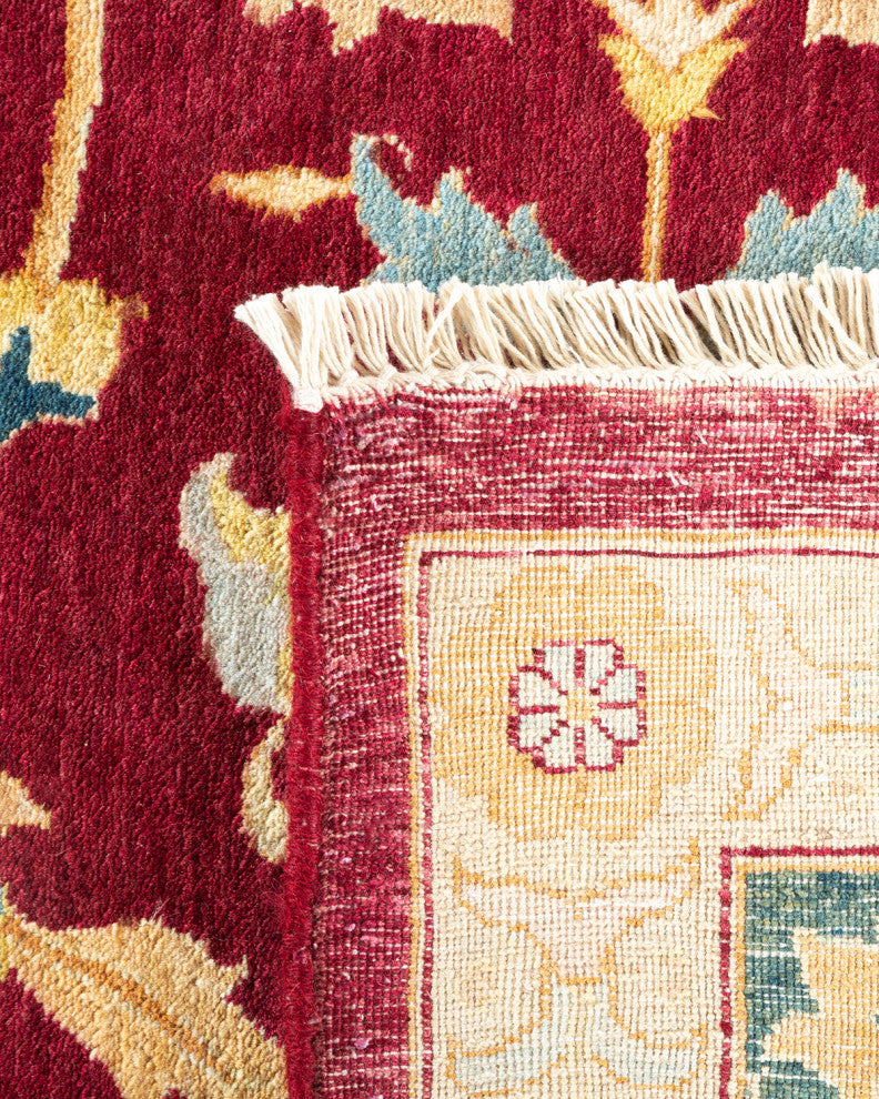 Alina, One-of-a-Kind Hand-Knotted Area Rug Red, 9'2"x11'10"