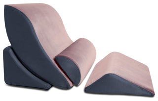 Kind Bed Orthopedic Support Wedge Pillow Comfort System, Rose/Gray