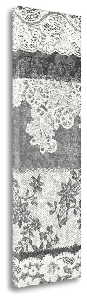 "Vintage Lace Panel I" By Wild Apple Portfolio, Giclee on Gallery Wrap Canvas