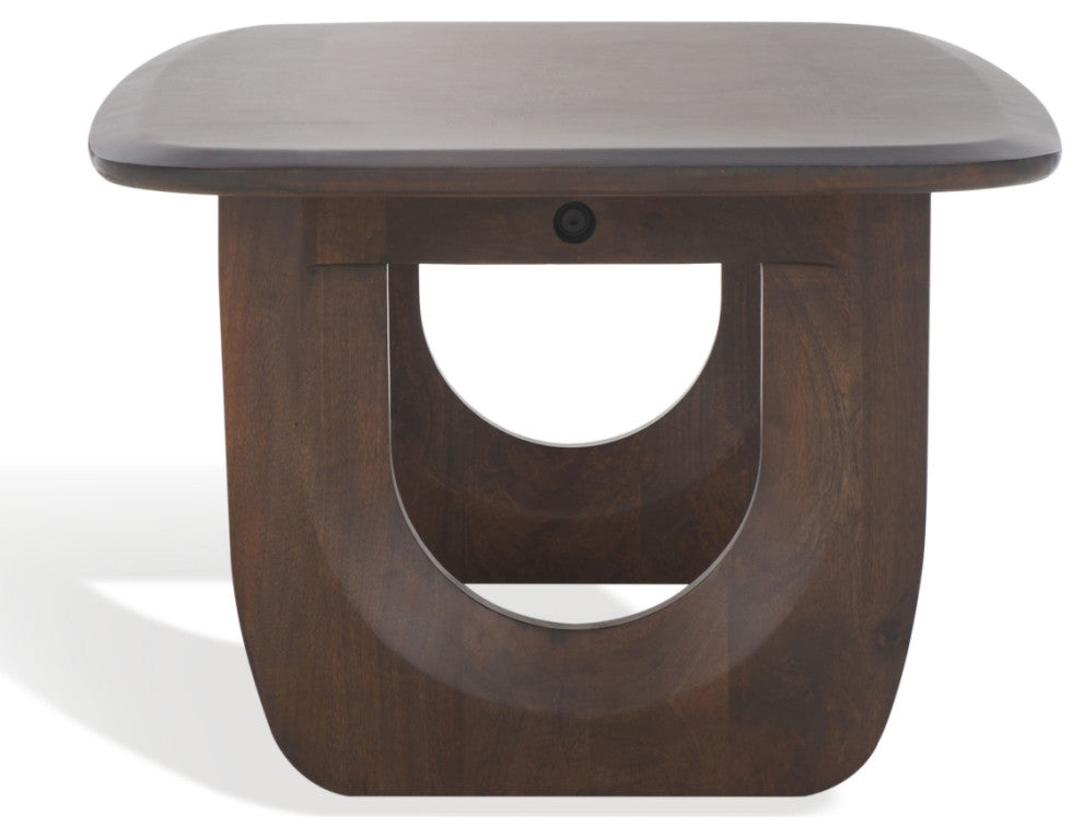 Safavieh Couture Cassiette Wood Coffee Table, Walnut