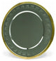 Elegance Embossed 2-Tone Silver and Gold 12" Charger Plate