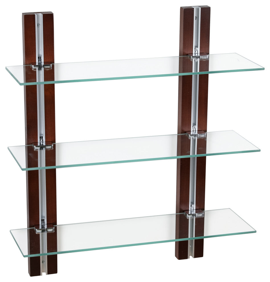 Old Bavaria Three Tier Adjustable Shelves on Wooden Bars