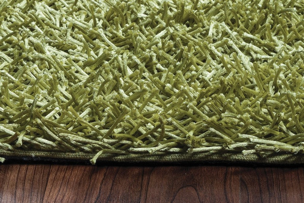 Rizzy Home Kempton KM1508 Green Solid Area Rug, Rectangular 5'x7'