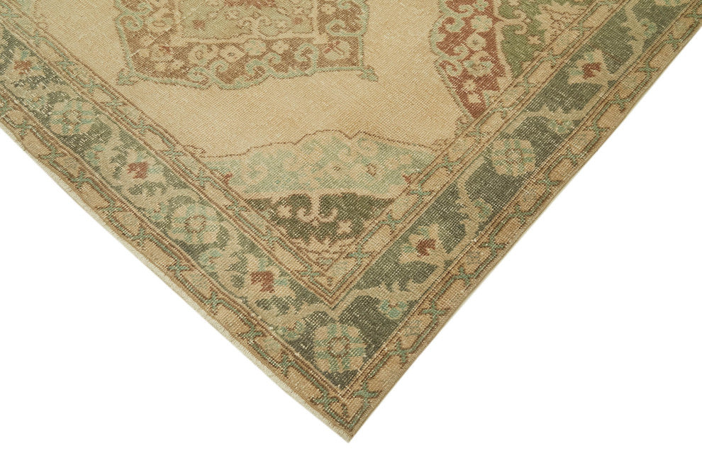 Rug N Carpet - Hand-knotted Turkish 4' 8" x 11' 10" Vintage Runner Rug