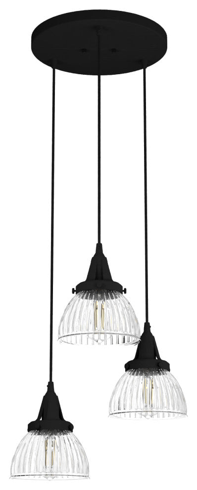 Cypress Grove Natural Iron 3 Light Round Cluster Ceiling Light Fixture