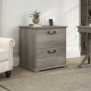 Homestead Farmhouse Lateral File Cabinet in Driftwood Gray - Engineered Wood