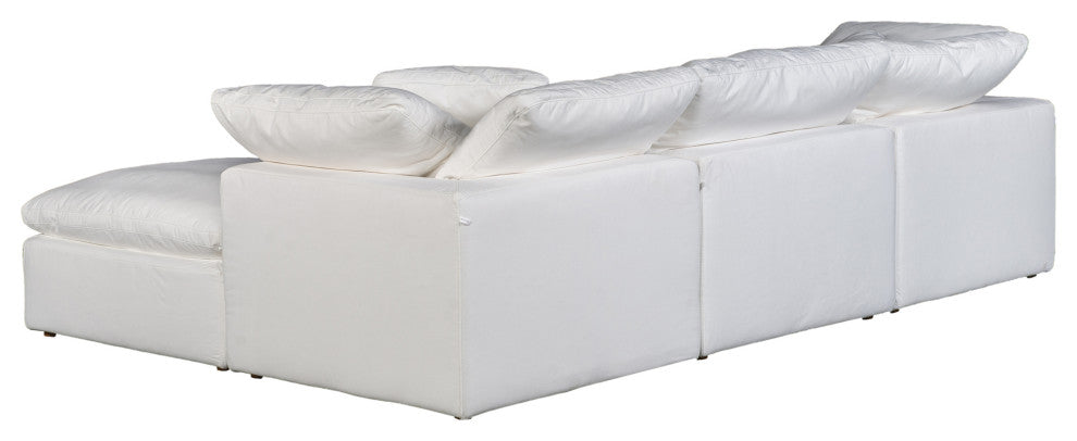Terra Condo Lounge Modular Sectional Livesmart Fabric Cream