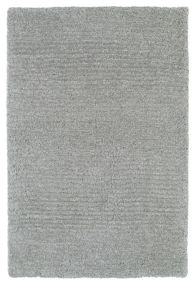 Kaleen Handmade Cotton Bloom Gray Polyester Rug, Gray, 2''3"x8''