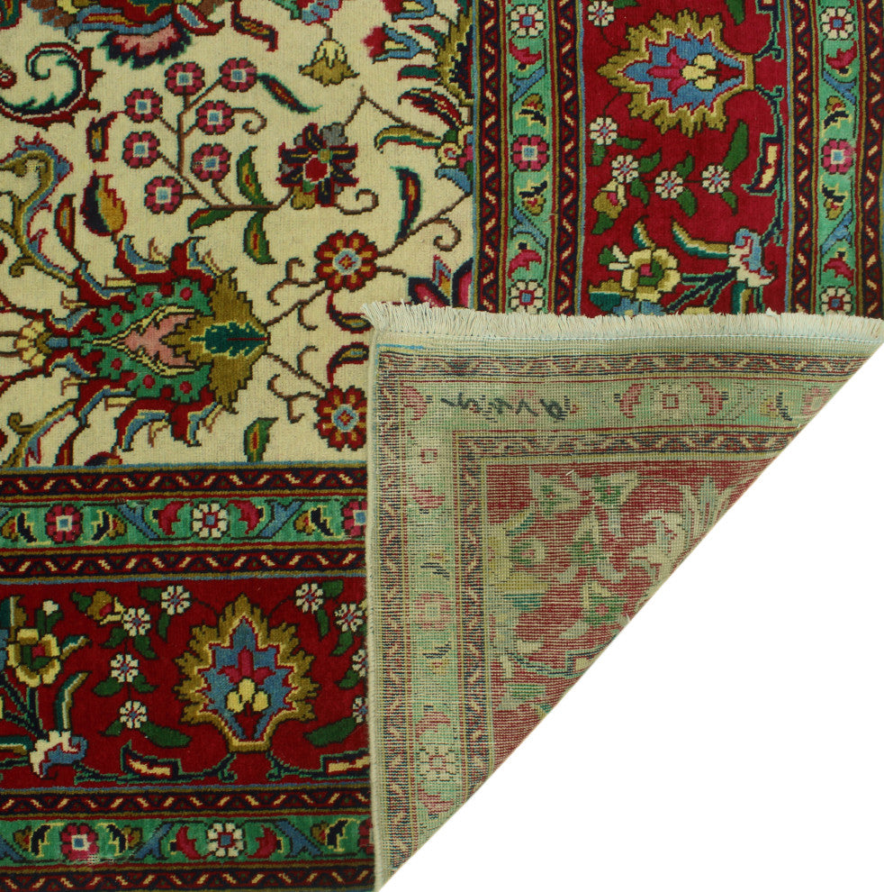 Semi Antique Martin Ivory/Red Rug, 9'7x13'0