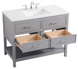 Home Living 42" Single Bathroom Vanity, Gray