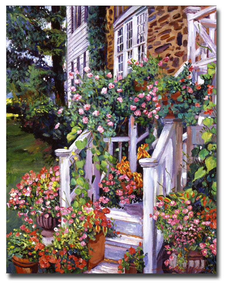 'A New England Visit' Canvas Art by David Lloyd Glover