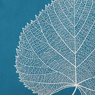 Leaf Study Accent Pillow, Unreal Teal, 20"x20"