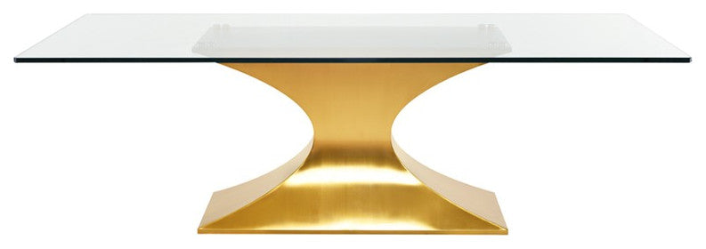 Praetorian Gold Metal Dining Table, HGSX224