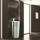 Fine Fixtures Vannes Pedestal 16"x16", Brushed Silver