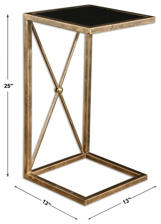 Uttermost Zafina Gold Side Table