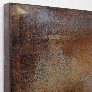 "Elephants" Mixed Media Iron Hand Painted Dimensional Wall Art