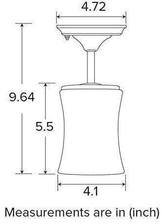 Modern Glass  Chrome Ceiling Light Fixture