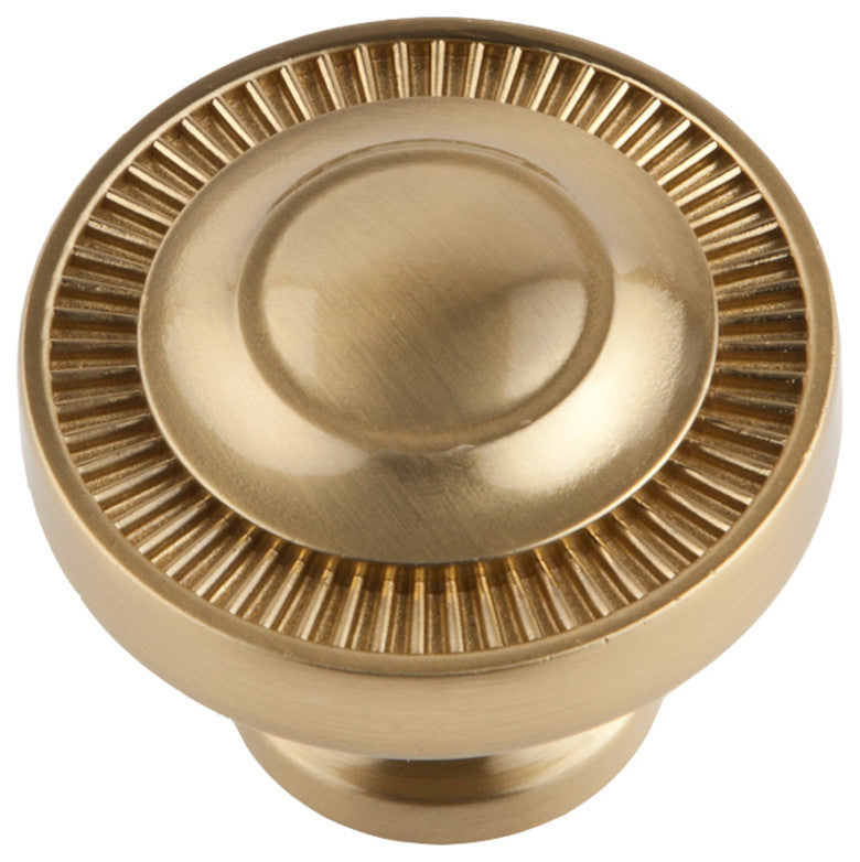 Sumner Street Home Hardware Minted Knob, Large, Satin Brass