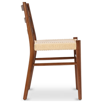 Poly and Bark Ray Dining Chair, Set of 2, Walnut