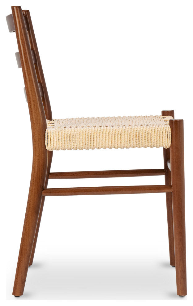 Poly and Bark Ray Dining Chair, Set of 2, Walnut