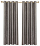 Laguna 100% Polyester Jacquard Grommet Curtains, Set of 2, Taupe, 104"x84"