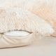 Shaggy Faux Fur Pillow Cover, Ivory, Set of 2, 14"x26"