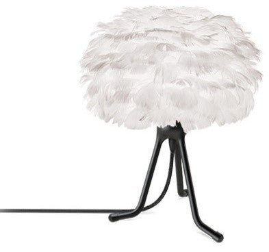 Eos Micro Adjustable Table Lamp, Black/White