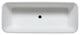 Malibu Orchid Rectangle Soaking Bathtub 63x30x23 Glossy White