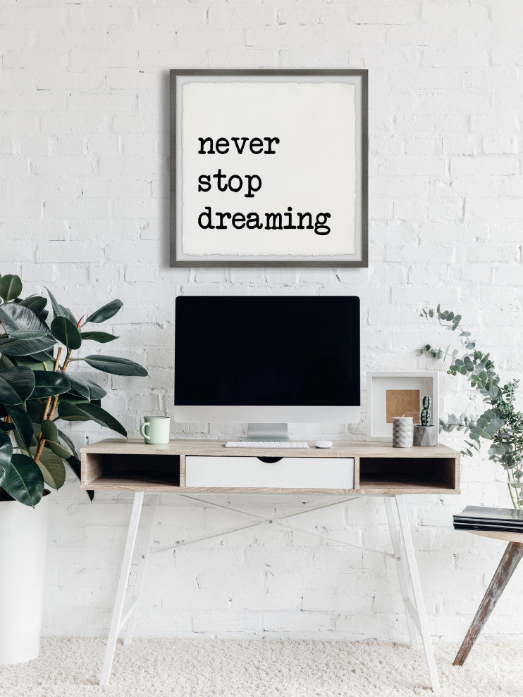 "Never Stop Dreaming XV" Framed Painting Print