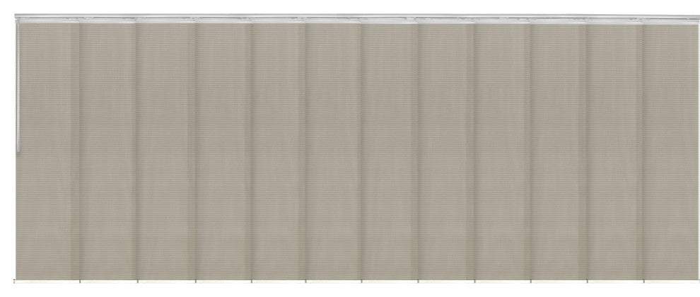 Estelle 12-Panel Track Extendable Vertical Blinds 140-260"W