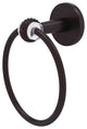 Clearview Towel Ring with Twisted Accents, Antique Bronze