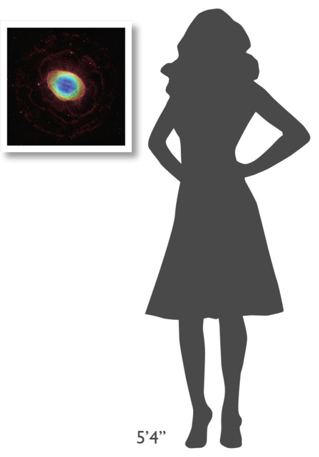 "Hubble Reveals the Ring Nebula's True Shape" Paper Print by NASA, 20"x20"