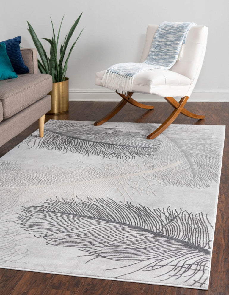 Unique Loom Camilla Finsbury Rug, Gray, 2'x3'
