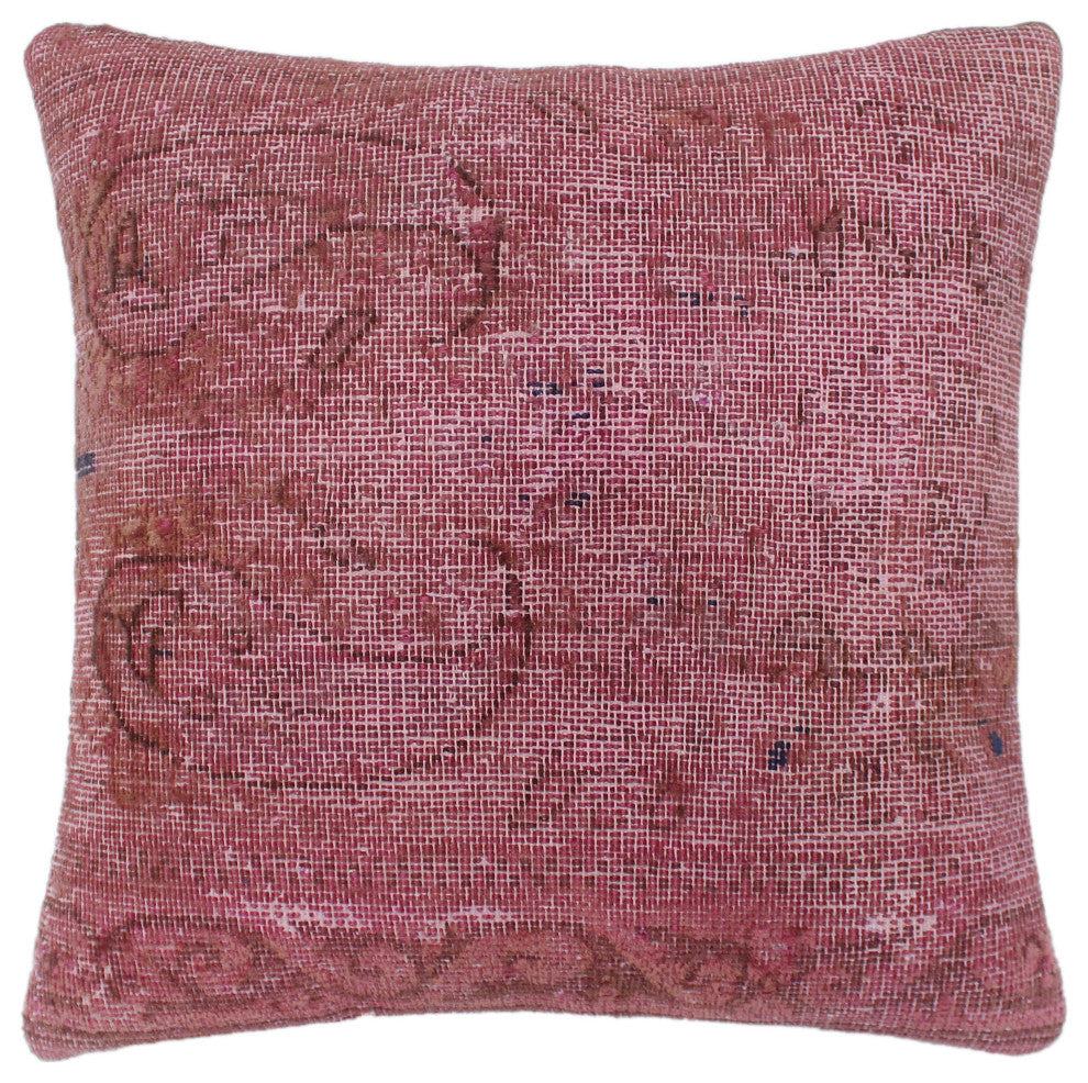 Shabby Chic Greig Vintage Distressed Handmade Rug Pillow