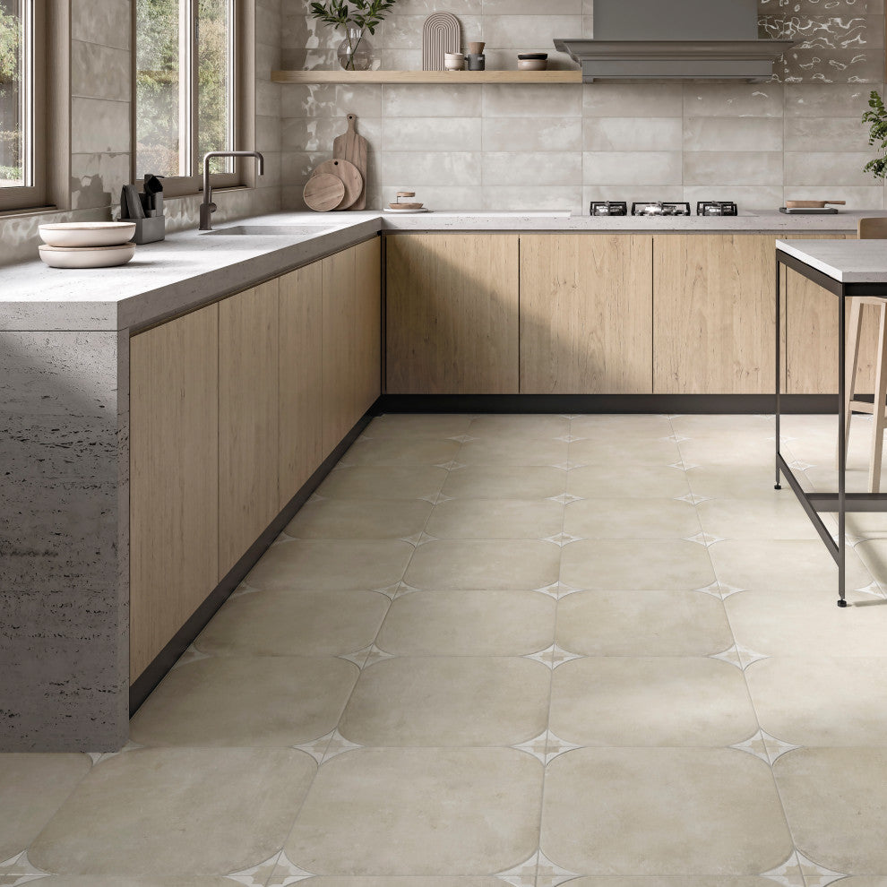 Tetuan Arena Porcelain Floor and Wall Tile, Arena