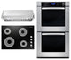 3-Piece 30" Electric Cooktop 30" Under Cabinet Range Hood 30" Wall Oven