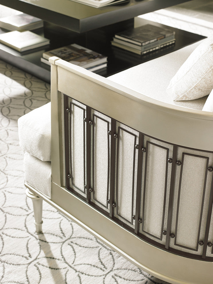 Quit Your Metal-Ingsofa With Metal Wraparound Metal Detail