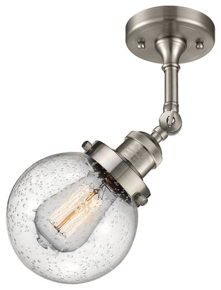 Innovations Lighting 201F-Sn-G204-6-Led 1 Light Dimmable Led Semi-Flush Mount