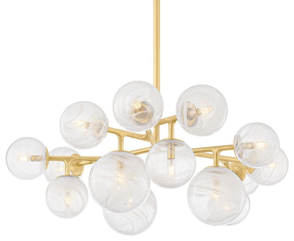 Corbett Lighting 488-47 Glasgow 15 Light 46"W Chandelier - Vintage Polished