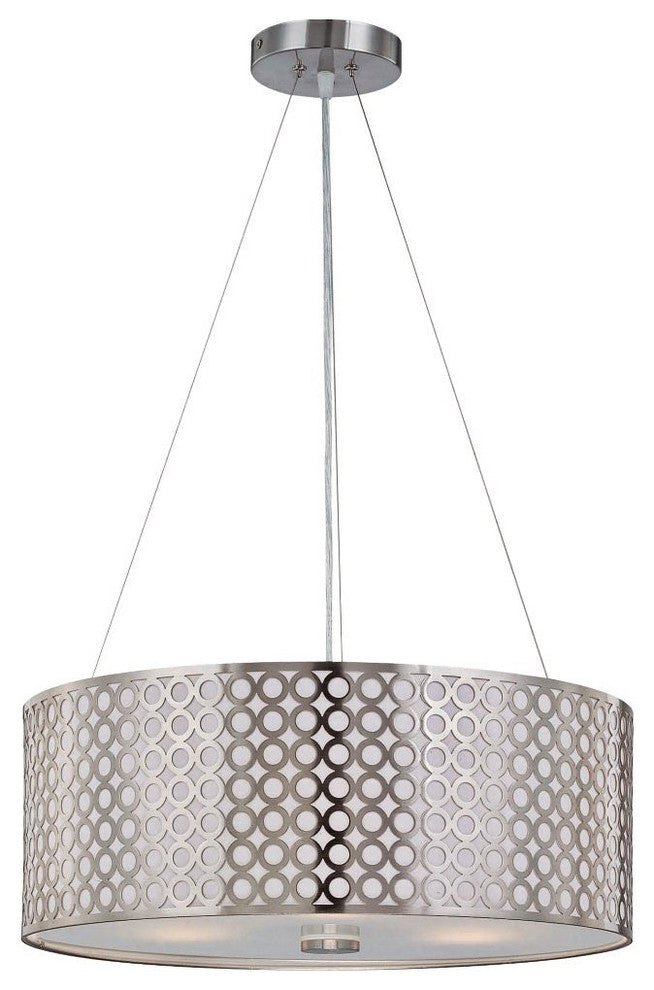 ceiling Lamp, Ps and metal Cut-out Shd With liner, E27 A 60wx3