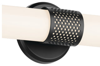 24.25" Bath Bar Medium LED With White Glass