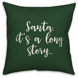 Love, Dark Green 18x18 Throw Pillow Cover