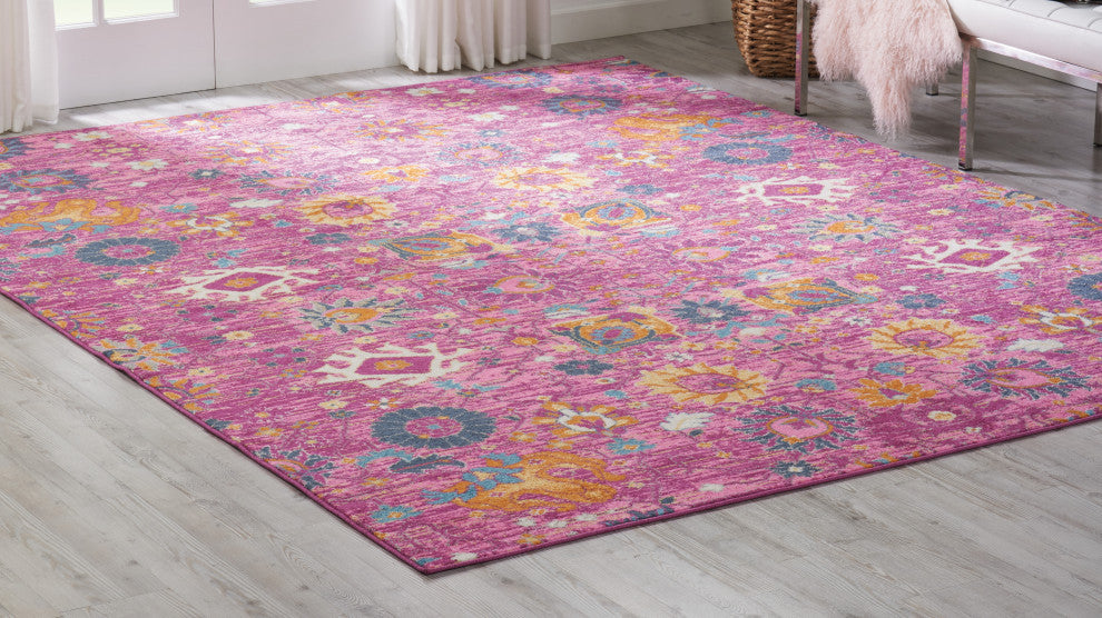 Nourison Passion 9' x 12' Fuchsia Bohemian Indoor Area Rug