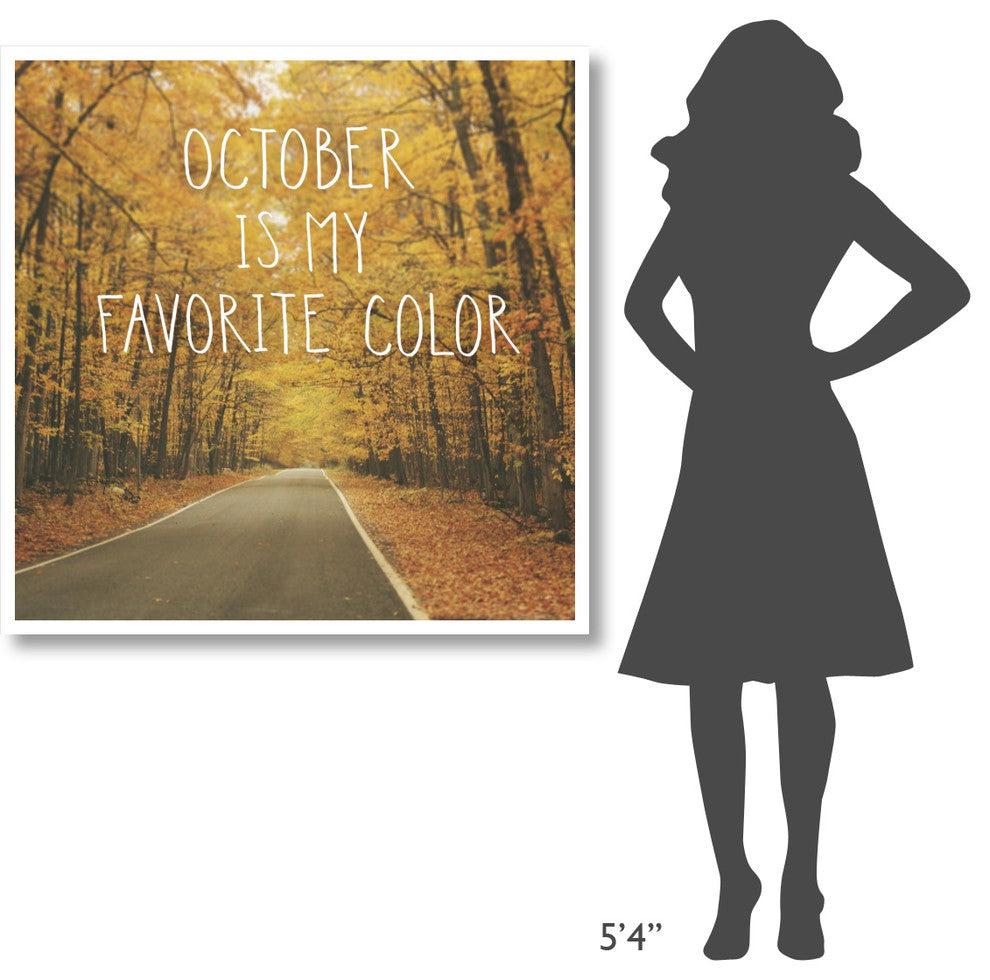 "October Color II" Digital Paper Print by Laura Marshall, 42"x42"