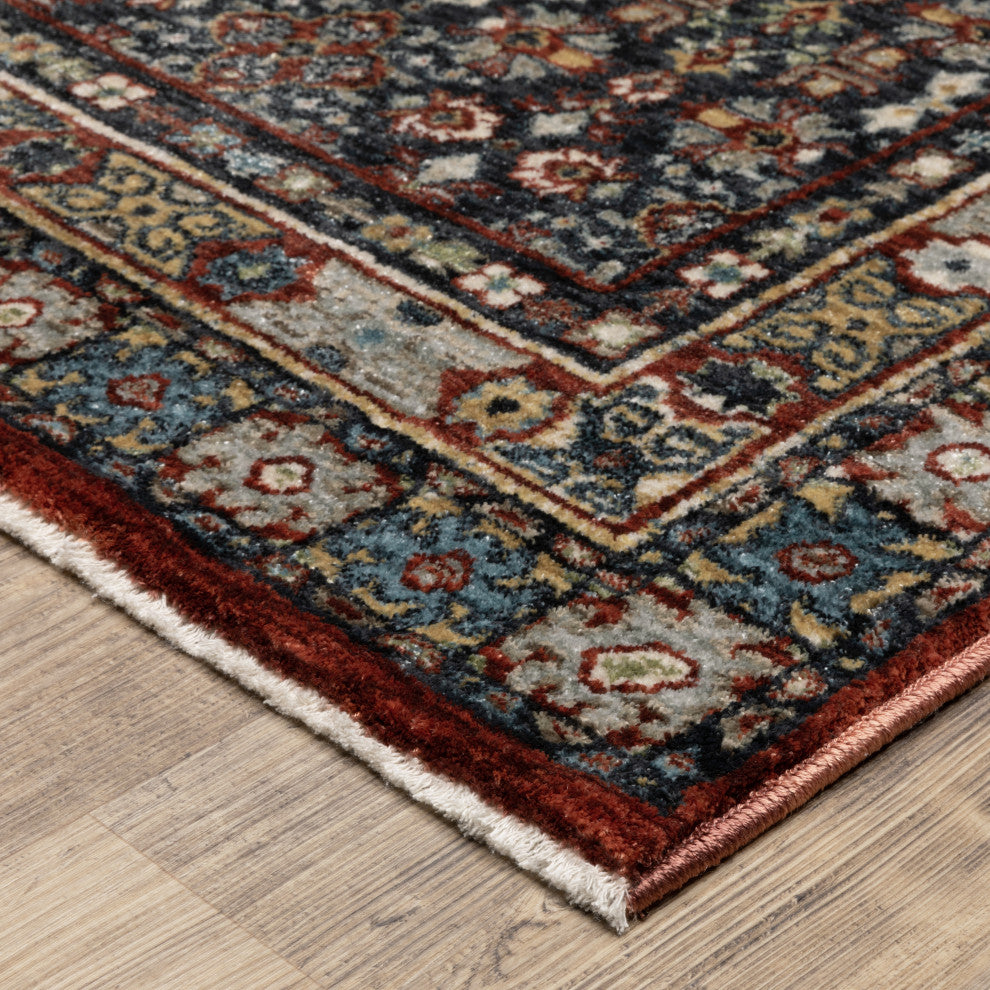 Oriental Weavers Eliana ELI06 Medallion Rug, Red, 6'7"x9'6"