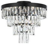 Home Living 18" Flush Mount, Black