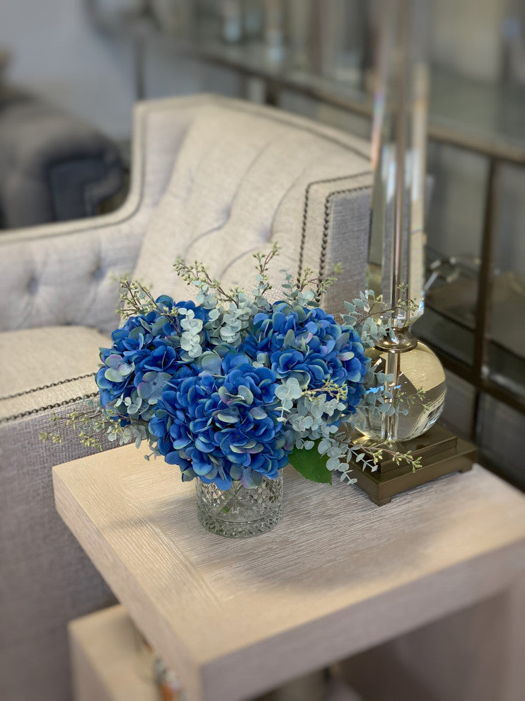 Hydrangea and Eucalyptus