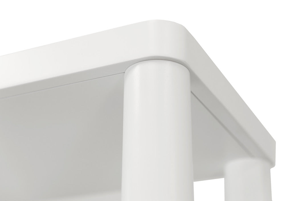 Contemporary Open Etagere, Office Bookcase, Accent Bookcase, White